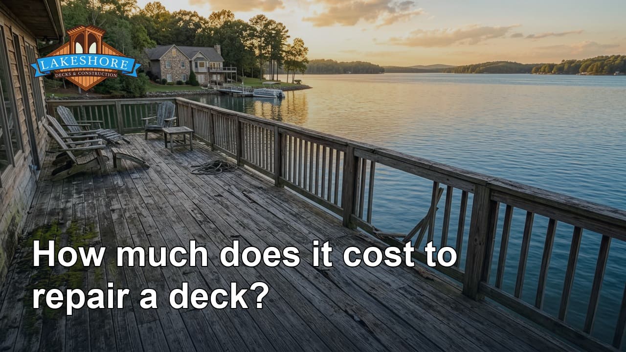 How much does it cost to repair a deck?