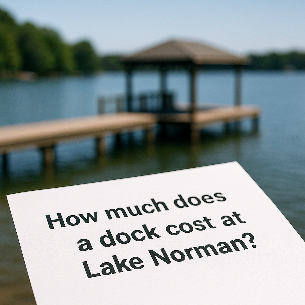 How much does a dock cost at Lake Norman?