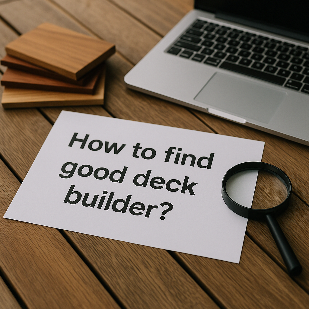 How to find a good deck builder?