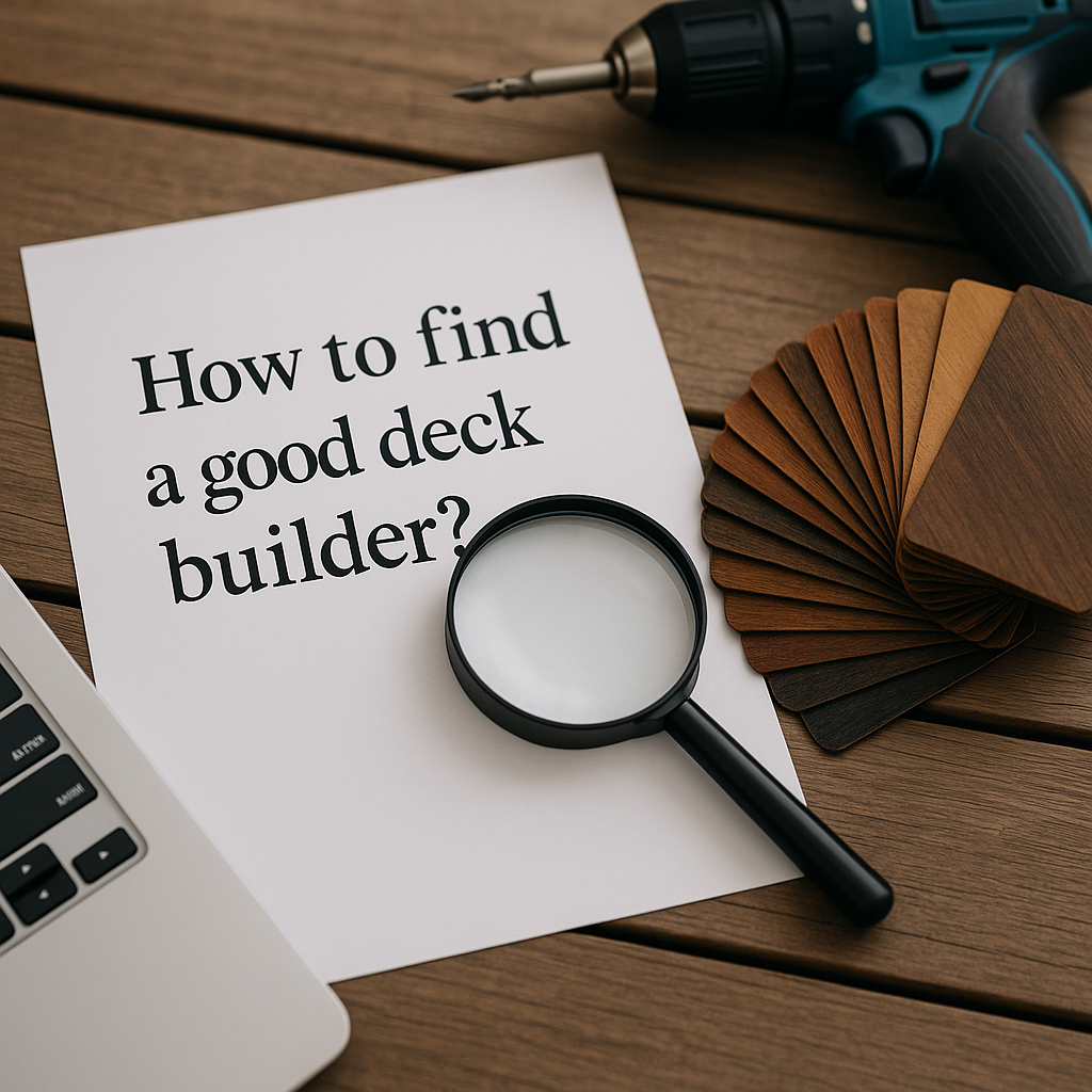 How to find a good deck builder?