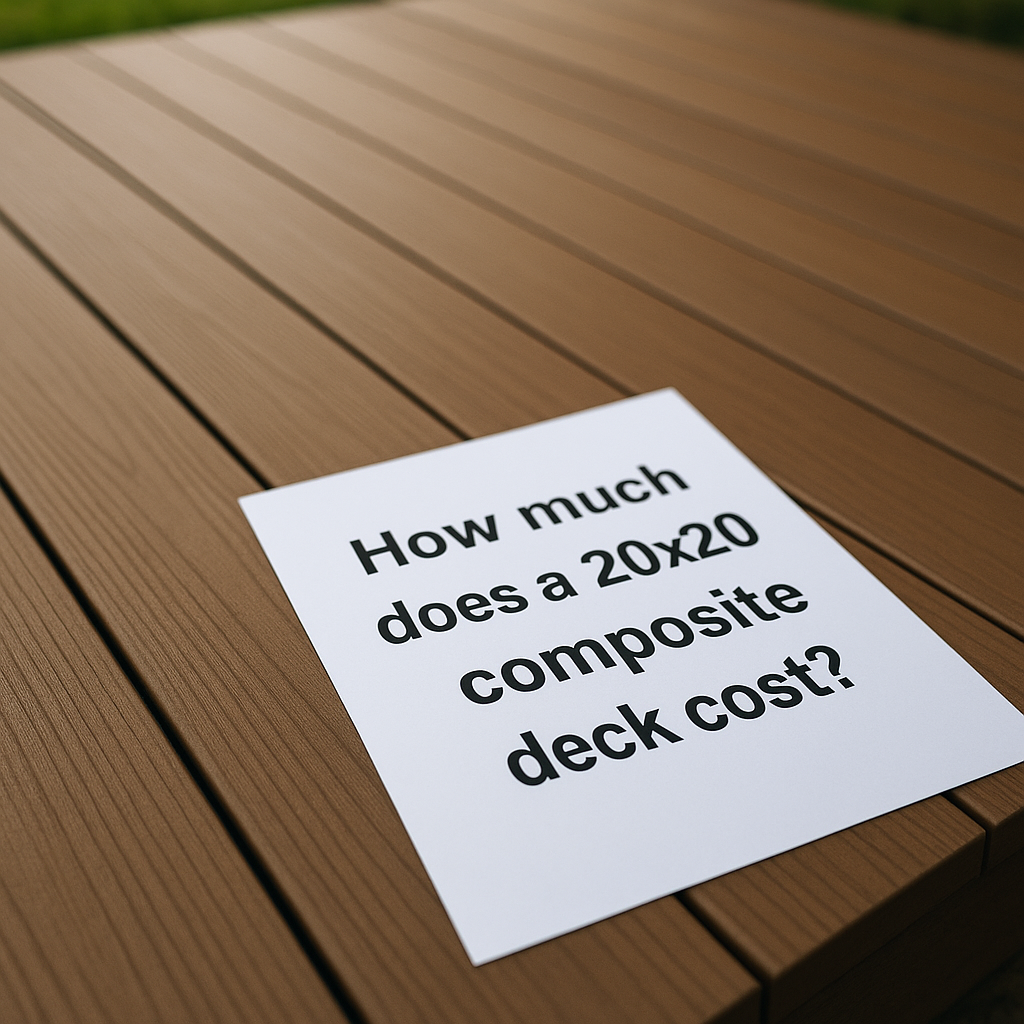 How much does a 20x20 composite deck cost?