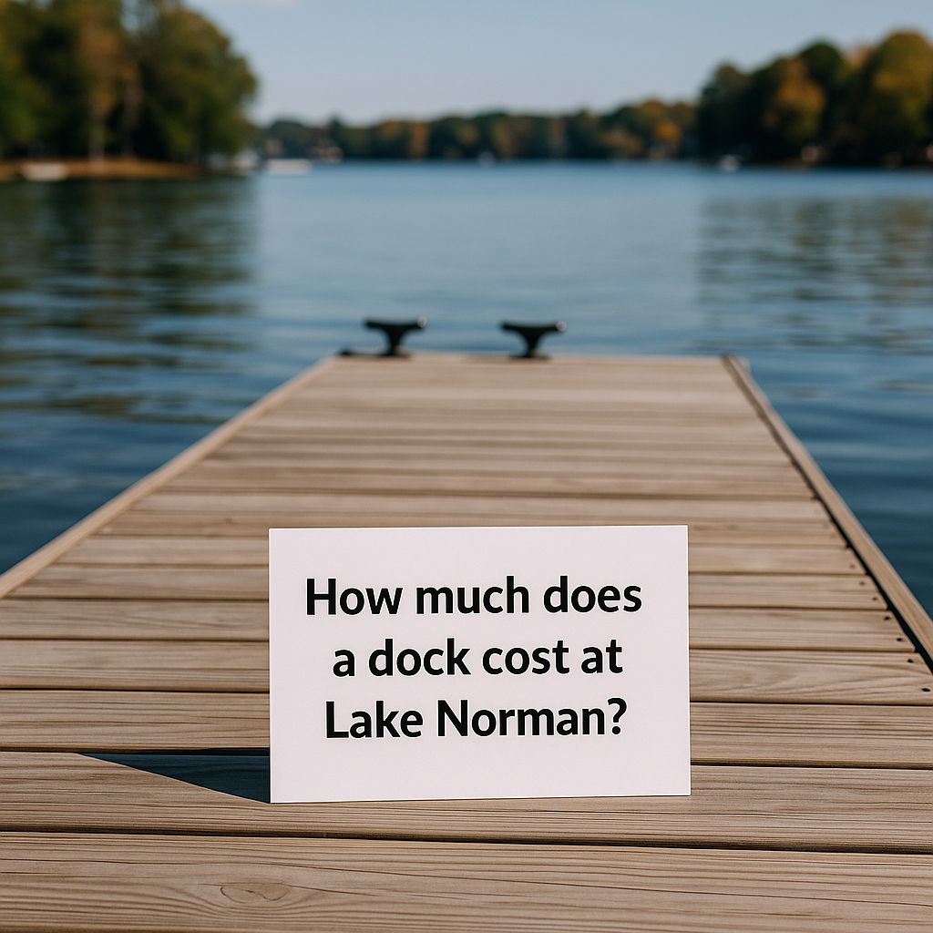 How much does a dock cost at Lake Norman?