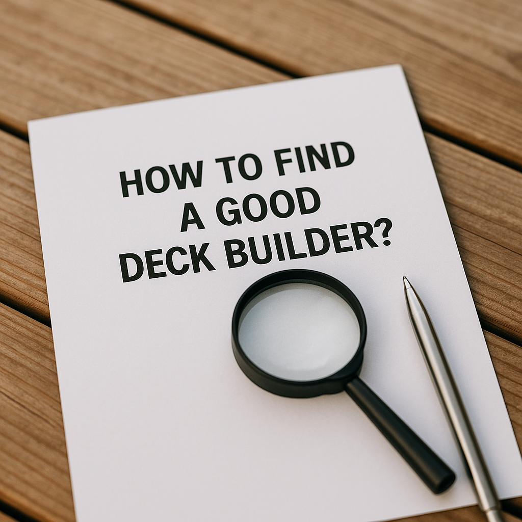 How to find a good deck builder?