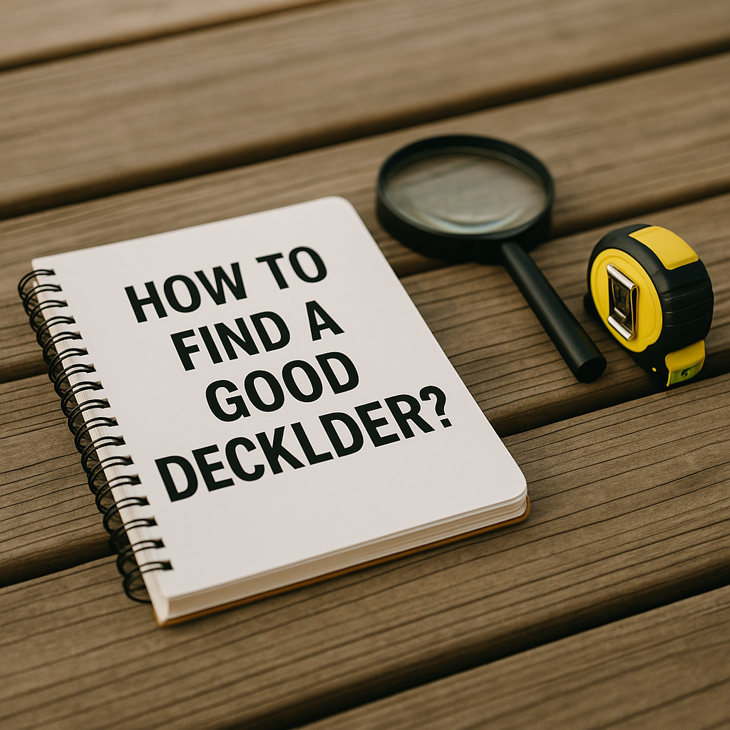 How to find a good deck builder?