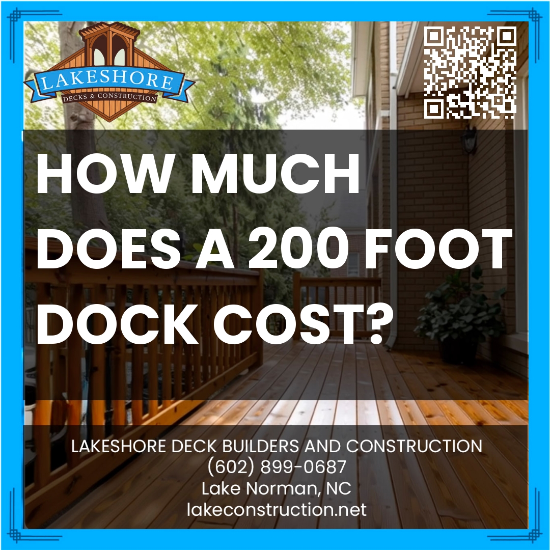 How much does a 200 foot dock cost?