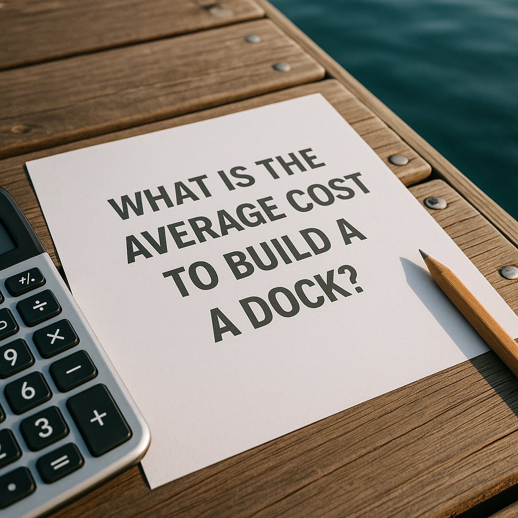 What is the average cost to build a dock?