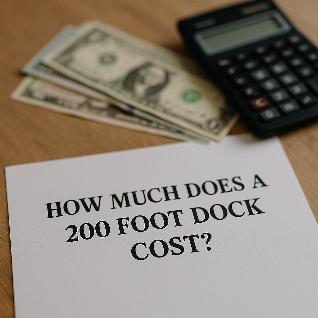 How much does a 200 foot dock cost?