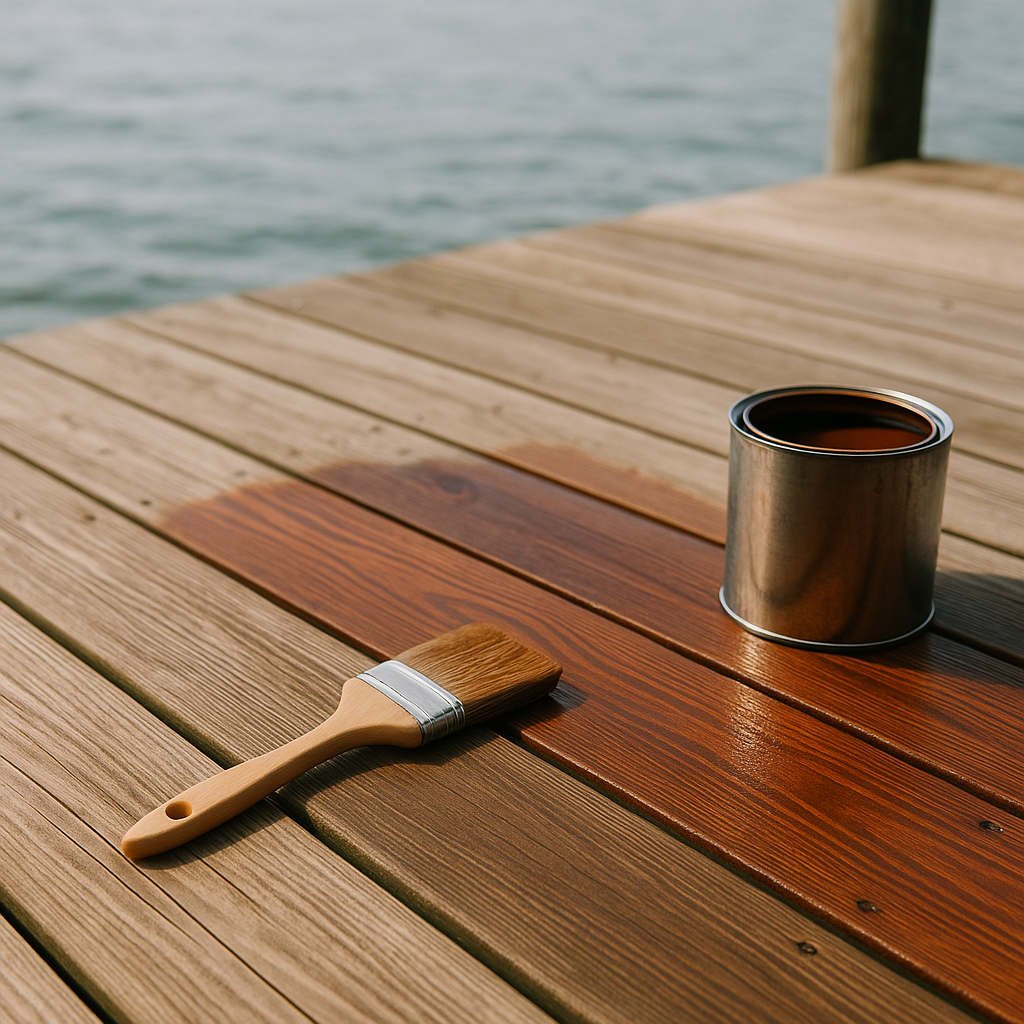 How to maintain a waterfront deck?