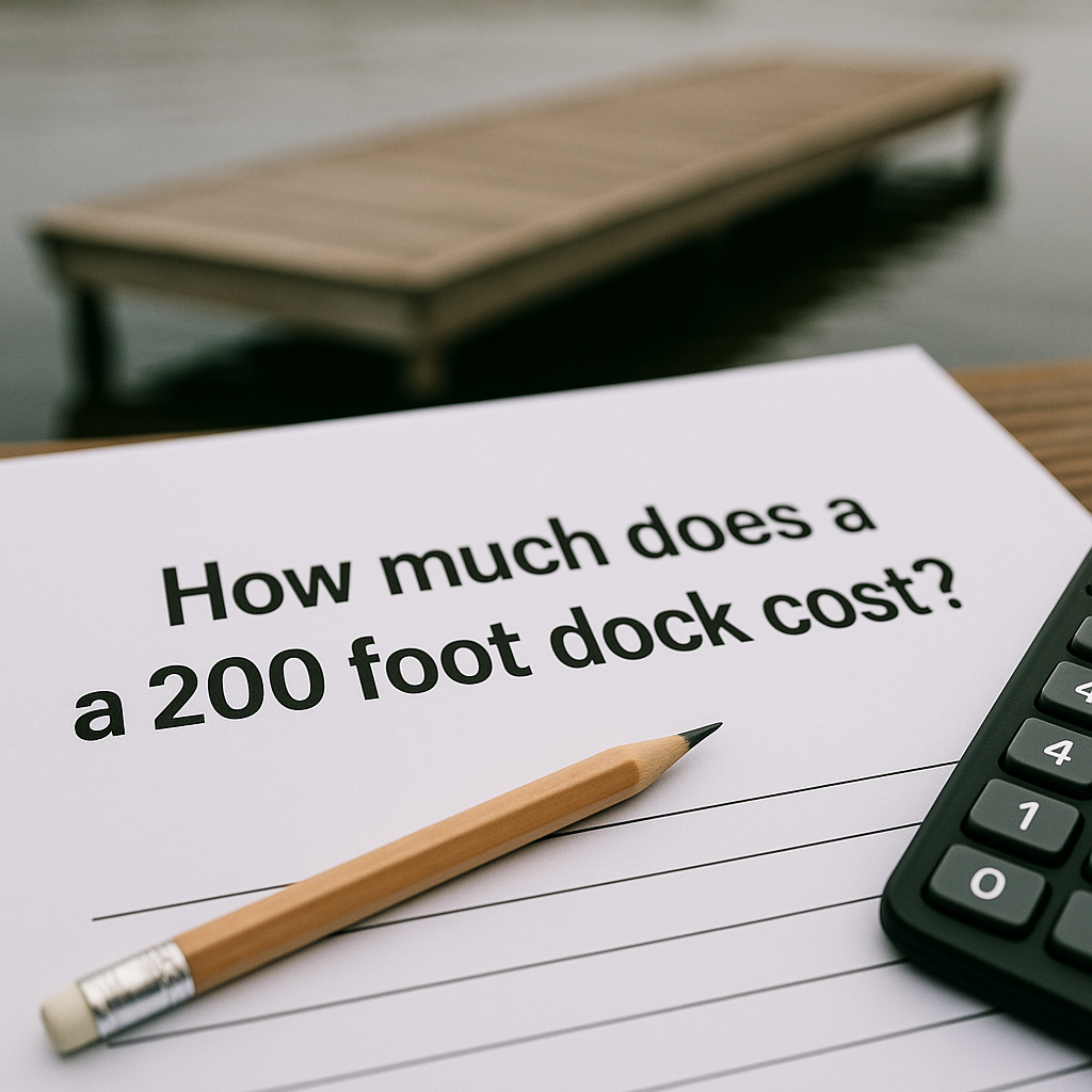 How much does a 200 foot dock cost?