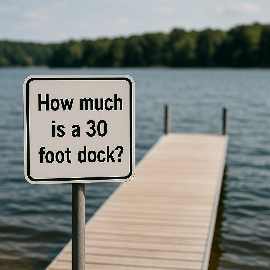 How much is a 30 foot dock?