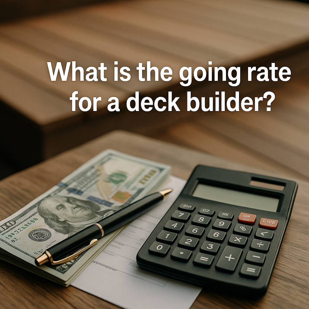 What is the going rate for a deck builder?
