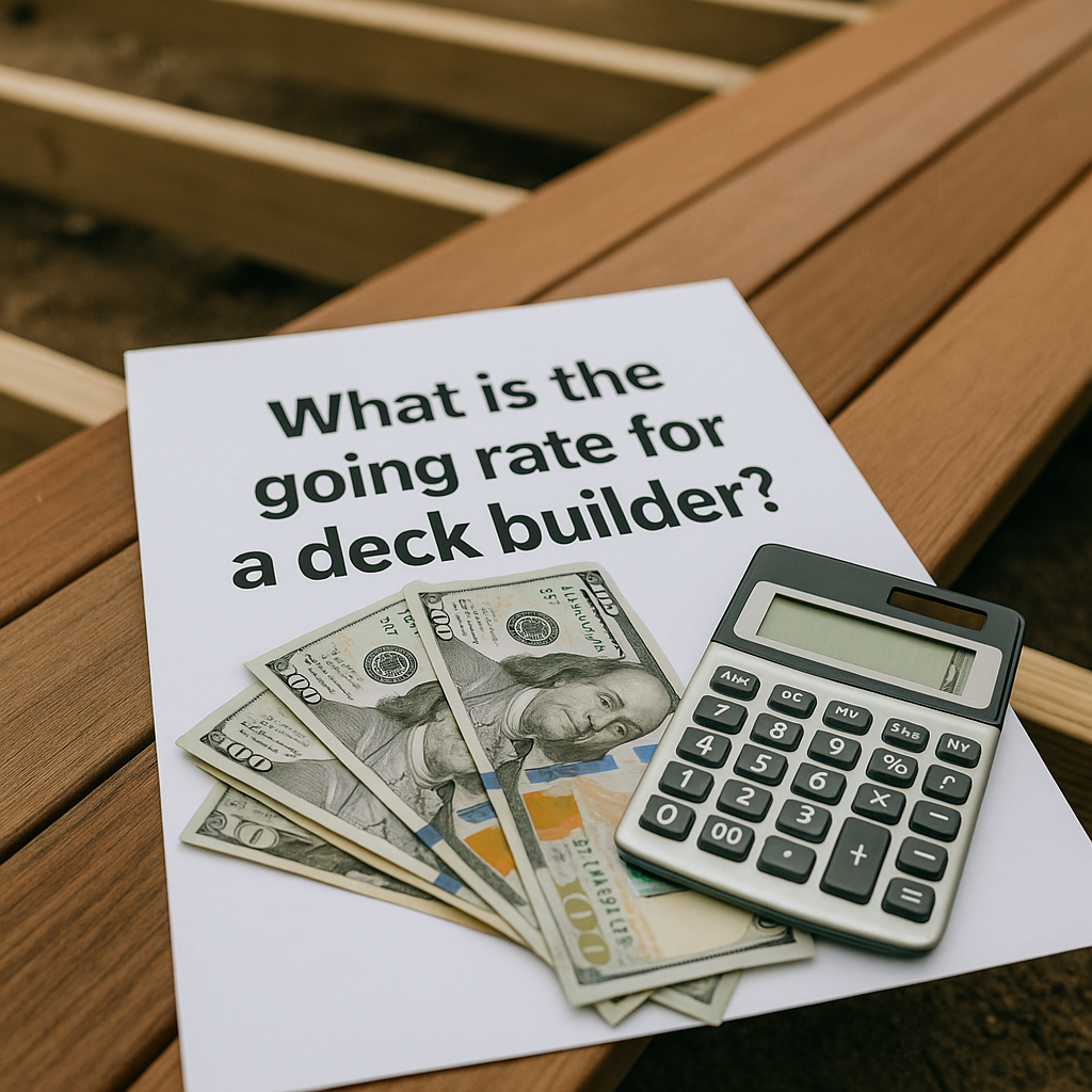What is the going rate for a deck builder?